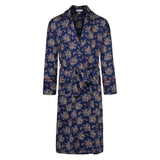 Leichter Morgenmantel für Damen – Gatsby Paisley Blue