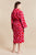 Women's Hooded Dressing Gown - Pink Diamond