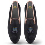 Velvet Loafer/Slipper Menorah